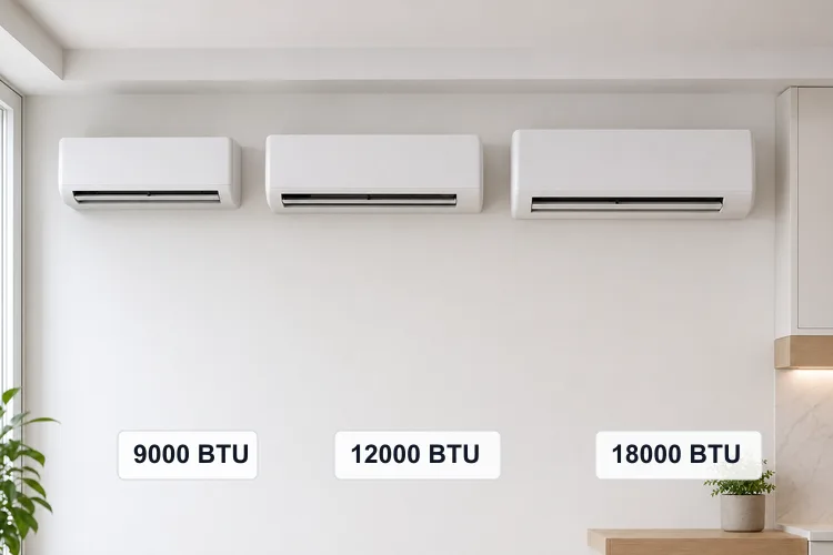 Stabilizator pentru AC 9000 vs 12000 vs 18000 BTU — dimensionare exactă