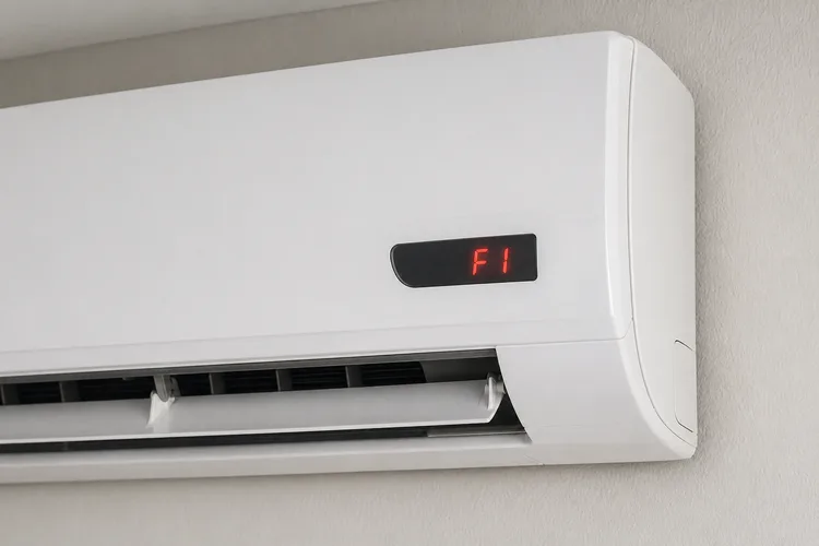 Erori AC inverter — coduri F1, E1, E5 cauzate de tensiune