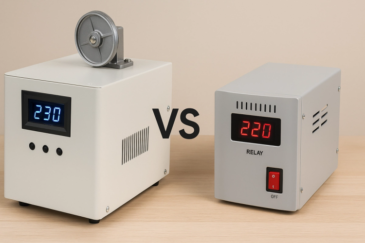 Servomotor vs releu la stabilizatoare: ce alegi